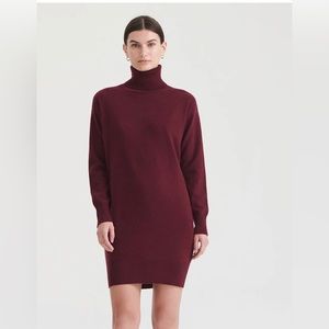 Naadam Cashmere Turtleneck Dress